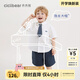 齊齊熊（ciciibear）[萊賽爾涼感]齊齊熊男童白襯衫套裝夏學(xué)院風(fēng)兒童寶寶生日周歲禮服 云朵白 90