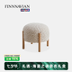 FINNNAVIAN ART現(xiàn)代簡約臥室梳妝凳家用換鞋凳 Lloyd意式輕奢圓形客廳腳踏墩子 換鞋凳 現(xiàn)貨-閃發(fā)