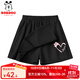 巴布豆女童裙褲2025夏季新款兒童涼感速干運動(dòng)服中大童網(wǎng)球甜美風(fēng)童裝 黑 愛(ài)小麗硅膠印XS_Q1 160