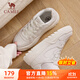 駱駝（CAMEL）休閑板鞋低幫運動(dòng)女鞋子百搭小白鞋 K25B09L7064 象牙白 37
