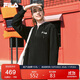 FILA斐樂(lè )官方女子連衣裙2025年秋季長(cháng)款連帽打底衛衣長(cháng)裙
