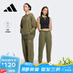 阿迪達斯（adidas）【京東奧萊】NEO運動(dòng)衛褲春季男女同款休閑針織收口長(cháng)褲HY2695 S
