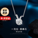 mini&yaya莫桑石吊墜女士兔子銀項鏈生日七夕情人節禮物送女友老婆實(shí)用 莫桑鉆萌兔項鏈