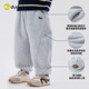 嘟嘟家男童褲子加絨冬裝兒童長(cháng)褲加厚冬款寶寶休閑褲女童運動(dòng)褲保暖洋氣 麻灰色 90