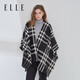 ELLE保暖披肩外搭女士夏季辦公室空調房居家午睡斗篷薄款