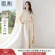 香影老錢(qián)風(fēng)闊腿褲套裝女2025夏秋新款含亞麻一整套穿搭短袖兩件套 鷺白 L 165/88A/110-125斤