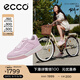 愛(ài)步（ECCO）休閑鞋女 2025新款百搭平底鞋簡(jiǎn)約球鞋板鞋德訓鞋 街頭272833 玫瑰粉27283351816 38