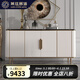 萊廷居適（LAITINJS）輕奢餐邊柜現代簡(jiǎn)約客廳入戶(hù)玄關(guān)柜大理石裝飾儲物柜美式置物高柜 輕奢兩門(mén)柜(120CM*30*90)
