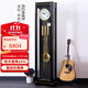 漢時(shí)（Hense） 機械落地鐘德國機芯座鐘黑胡桃木立鐘時(shí)尚實(shí)木客廳豪華鐘表HG668 黑胡桃木+德國赫姆勒八音金色