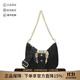 VERSACE JEANS COUTURE范思哲 女士手提單肩斜挎鏈條月牙包腋下包禮物女 75VA4BFG ZS809 899 黑色BAROQUE搭扣