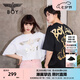 BOY LONDON【范丞丞同款】夏季短袖情侶小熊涂鴉滿印潮牌T恤N01019 黑色 L 此款偏大，建議拍小一碼