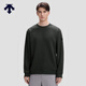 DESCENTE迪桑特ESSENTIAL系列男士針織套頭衫寬松休閑衛衣秋新品 BK-黑色 L (175/96A)