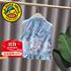 G.DUCKKIDS童裝女童馬甲外穿春秋季2025新款愛莎公主牛仔背心兒童秋裝女小童 愛莎公主馬甲 110 尺碼4~5歲【100-110cm】cm