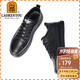老人頭（LAORENTOU）男士皮鞋男夏季商務(wù)休閑鞋系帶戶外運動鞋子 3213A039 黑鏤空 42