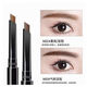 米詩(shī)媞兩支裝雙頭旋轉眉筆防水防汗持久不暈染初學(xué)者女三角眉筆眉 02淺咖05深咖兩支裝
