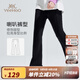 英氏（YEEHOO）女童褲子兒童喇叭褲秋季女孩闊腿褲休閑長(cháng)褲時(shí)尚中大童裝洋氣秋裝 帥氣喇叭褲黑色 140