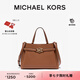 MICHAEL KORS邁克高仕 MK【七夕禮物】Angelina 女士中號(hào)手提包 牛皮棕 230 中號(hào) 順豐空運(yùn) 極速發(fā)貨