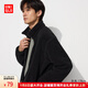優(yōu)衣庫男裝/男女同款仿羊羔絨搖粒絨拉鏈茄克夾克時(shí)尚休閑保暖469953 09 黑色 S /165/84A