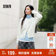 森馬（Semir）森柔|針織開(kāi)衫女冬季短款絞花肌理圓領(lǐng)毛衫打底上衣101724106001