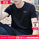 彪馬（PUMA）t恤男士 夏季新款冰絲速干健身跑步運動(dòng)透氣圓領(lǐng)半袖上衣短袖男 【主推款】冰絲快干/網(wǎng)眼透氣孔/高彈舒適 XL 185【推薦體重160-180斤】