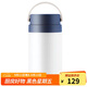 樂(lè )扣樂(lè )扣（LOCK&LOCK）304不銹鋼便攜式手提保溫飯盒上班族學(xué)生保溫桶配餐具1L海軍藍