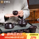 金鑲玉紫砂壺套裝功夫茶具喝茶送人禮盒宜興紫砂原礦半手工 范林強潘壺