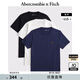 ABERCROMBIE & FITCH男裝25秋季3件組合裝美式經(jīng)典小麋鹿重磅圓領(lǐng)短袖T恤KI124-5044 海軍藍多色 M (180/100A)