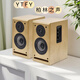 YTFY柏林之聲二分頻書(shū)架音箱4寸有源桌面電腦家用藍牙HiFi發(fā)燒音響 白樺木 套餐一