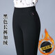皮爾卡丹媽媽褲子女秋冬加厚高腰彈力寬松直筒褲中老年加絨女褲休閑西裝褲 黑色松緊長(cháng)褲加絨 黑色松緊長(cháng)褲 31 2尺4腰圍