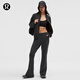 lululemon丨Brushed Softstreme 女士拉絨中腰喇叭褲 LW5IMOA 黑色 S