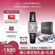 安普里奧·阿瑪尼（Emporio Armani）滿天星小方表系列女手表女士太陽(yáng)紋表盤復(fù)古皮帶送女友AR11623