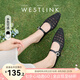 西遇包頭網(wǎng)紗半拖鞋女2025新款夏季法式穆勒鞋透氣平底外穿涼拖鞋七夕 黑色 38 (240)