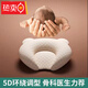 名享優(yōu)品嬰兒乳膠枕頭0-1歲定型枕防偏頭新生兒頭型寶寶糾正兒童偏頭 小熊定型枕(乳膠顆粒)