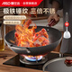 愛(ài)仕達（ASD）炒鍋極鐵無(wú)涂層不銹錘紋精鐵炒菜鍋34cm燃氣電磁爐通用CF34A16WG