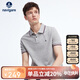 Navigare 意大利小帆船短袖Polo衫男夏季純棉簡(jiǎn)約通勤翻領(lǐng)上衣1125521311 淺灰 XL/52 