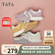 他她（TATA）厚底休閑阿甘鞋女鞋2025春秋CM702CM5 米色 37