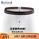 BYFORD/百富男士埃及棉內褲清爽舒適中腰平角內褲男褲頭-MW717白色XL