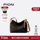 菲安妮（FION）2025新款老花托特包大容量女包通勤復古單肩斜挎包生日禮物
