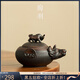 陶羽紫陶扭轉乾坤手抓壺高檔泡茶專(zhuān)用單個(gè)家用復古手工泡茶壺功夫茶具 紫陶-扭轉乾坤手抓壺