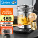 美的（Midea）養(yǎng)生壺 1.8L全自動大容量煮茶壺燒水壺316L母嬰不銹鋼全盤加熱電熱水壺恒溫花茶壺煮茶器YS18P305