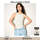 ABERCROMBIE & FITCH【熱銷背心】女裝25夏季經(jīng)典小麋鹿百搭歐若風(fēng)背心KI139-5275 淺灰色 M (165/96A)