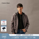 Calvin KleinJeans春秋男士ck雙面穿休閑通勤棒球領(lǐng)飛行員夾克外套J327465 BEH-太空黑 L