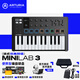 ARTURIA MINILAB3 MK3 便攜MIDI鍵盤(pán)25鍵迷笛控制器打擊墊音樂(lè )作編曲制作 MiniLab 3 黑白+踏板+硬殼包｜官旗正版資源1對1服務(wù) 品牌直銷(xiāo) | 正版音源 | 技術(shù)支持 |