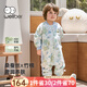 威爾貝魯（WELLBER）嬰幼兒睡袋1-3歲蠶絲分腿睡衣春秋雙層兒童寶寶防踢被子 海底XL