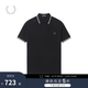 Fred Perry男士POLO衫2025夏季商務(wù)短袖重磅麥穗多彩T恤M3600 W54/黑色 M