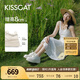 KISSCAT接吻貓女鞋趙昭儀/秦嵐同款8cm內(nèi)增高太妃糖厚底德訓(xùn)運(yùn)動(dòng)小白鞋 椰奶白 36 (230mm)