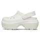 卡駱馳（CROCS）卡駱馳楊紫同款雪屋Clog卡駱馳洞洞鞋夏季運動(dòng)鞋沙灘鞋高跟拖鞋涼 雪屋白色 34 /35W5(210MM)