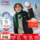 李寧童裝兒童羽絨服男女小大童85%鴨絨保暖輕盈便攜外套170YYMV161-2