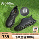 金利來（goldlion）男鞋25新款時(shí)尚百搭舒適緩震板鞋商務(wù)休閑鞋G559510353AAD黑沖孔40