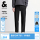 杰克·瓊斯（JACK&JONES）25年男裝秋冬褲子男直筒零壓褲加絨長褲商務(wù)休閑褲免燙易打理男褲 黑色037 四季款 30 170
